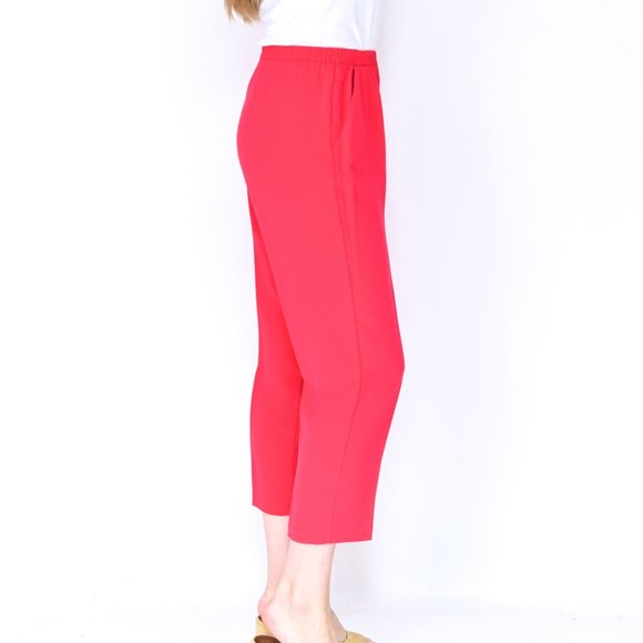 AMANDA UPRICHARD Albany Cherry Pink Cropped Pant - Picture 3 of 6